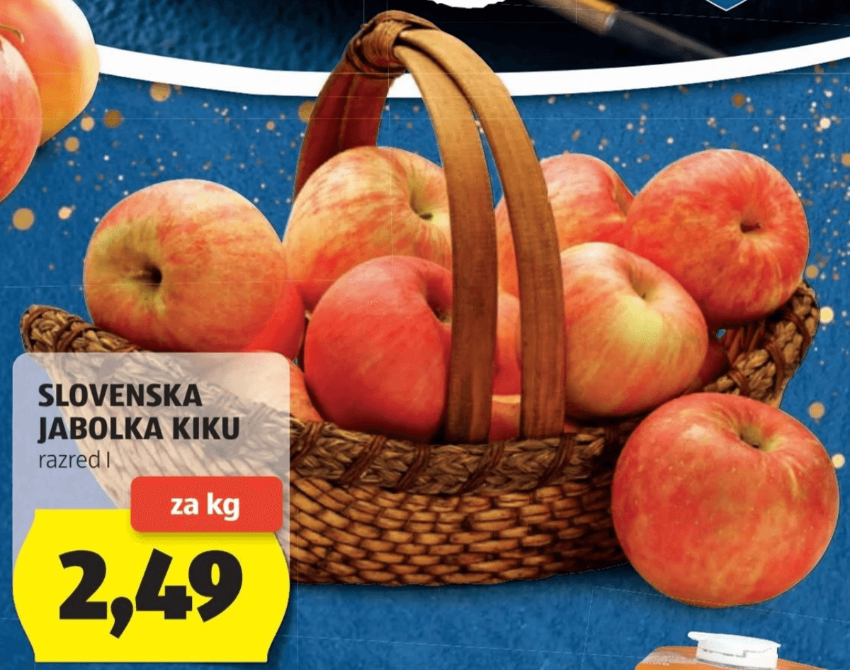 Slovenska jabolka Kiku za kg - Akcija v trgovini Hofer