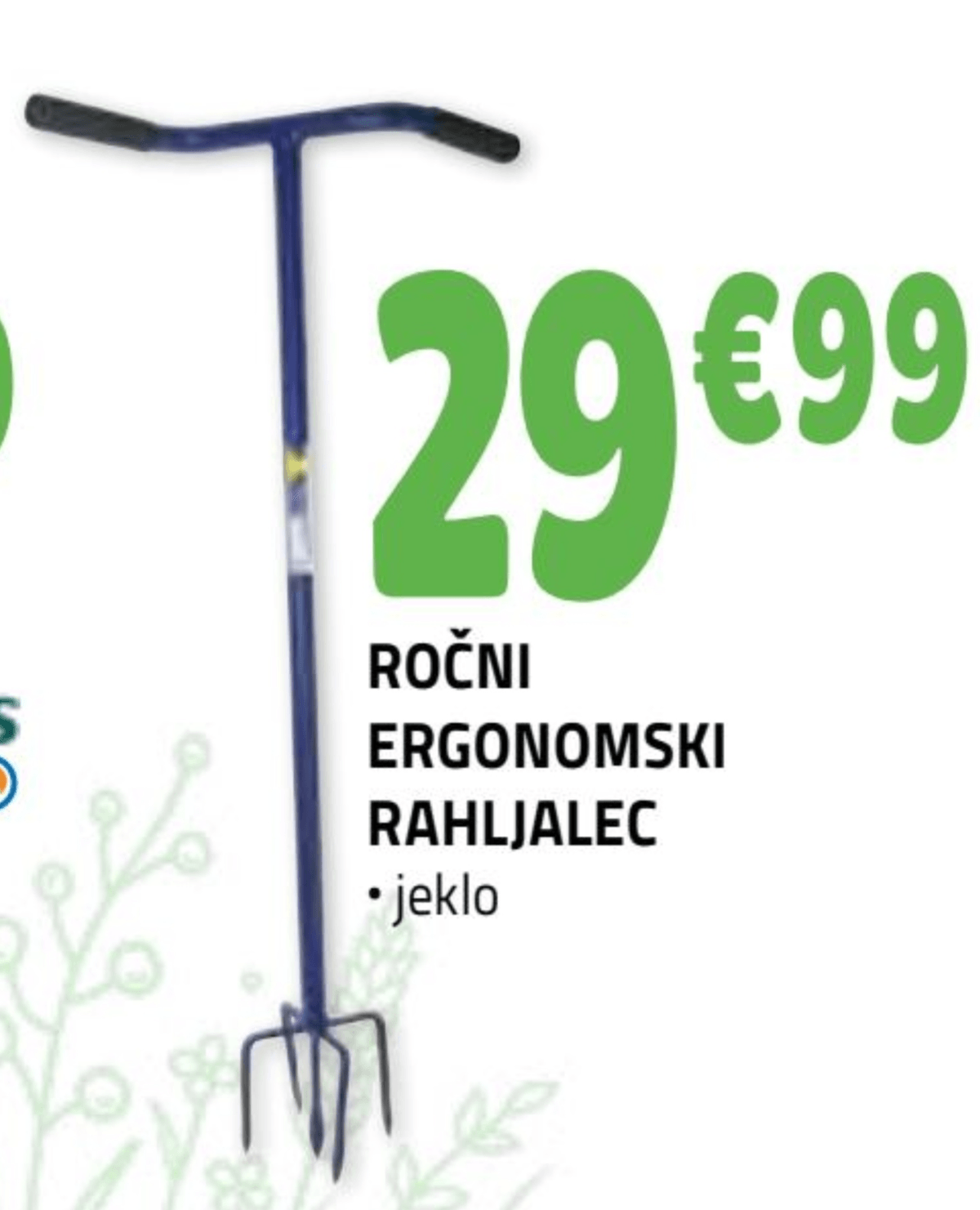 Ročni ergonomski rahljalec - Akcija v trgovini E.Leclerc