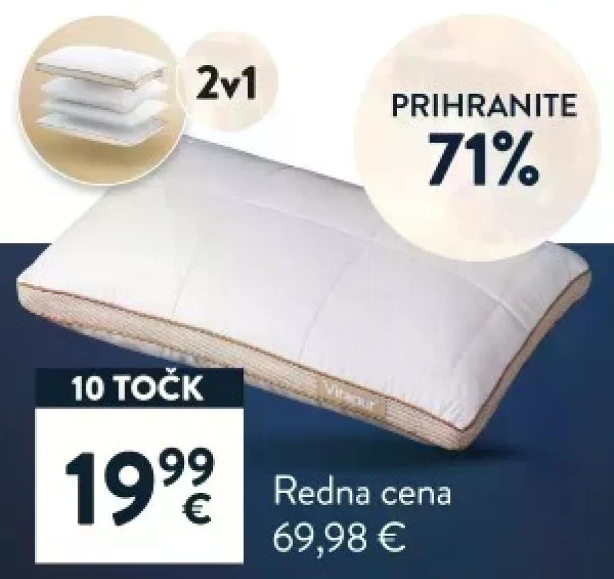 Vzglavnik BambooAdapt Memory 52 x 32 cm Vitapur - Akcija v trgovini Mercator