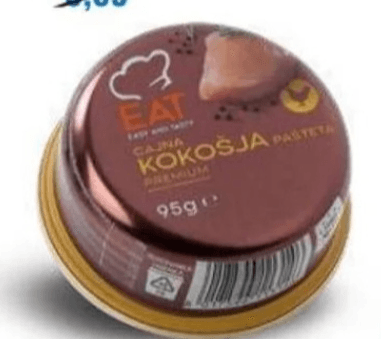 Čajna kokošja pašteta Premium 95 g EAT - Akcija v trgovini Eurospin