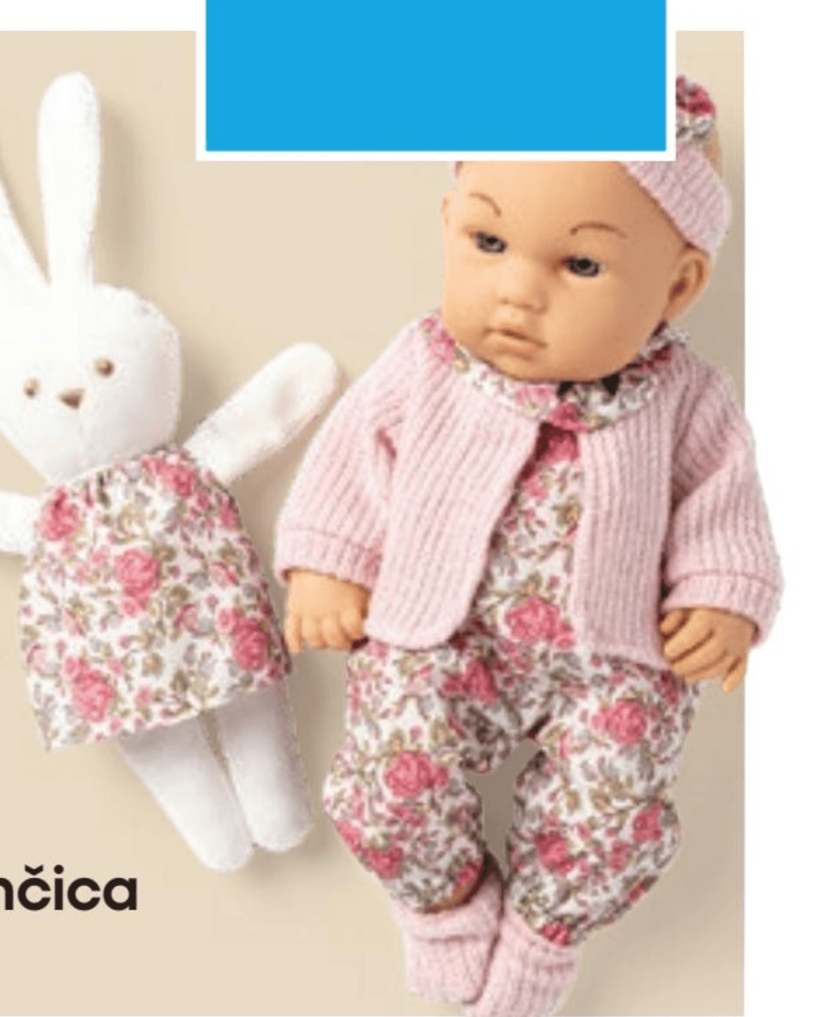 Komplet dojenčica z zajčkom - Akcija v trgovini Pepco