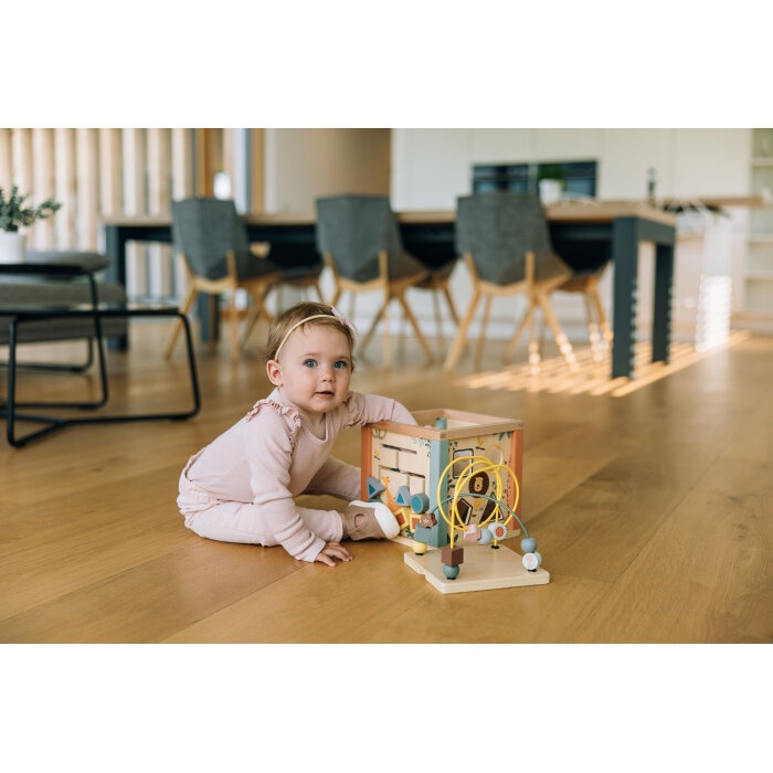 Didaktična lesena igralna kocka - Akcija v trgovini Baby Center