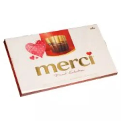 Bonboniera Merci rdeča 400 g Storck - Akcija v trgovini Spar