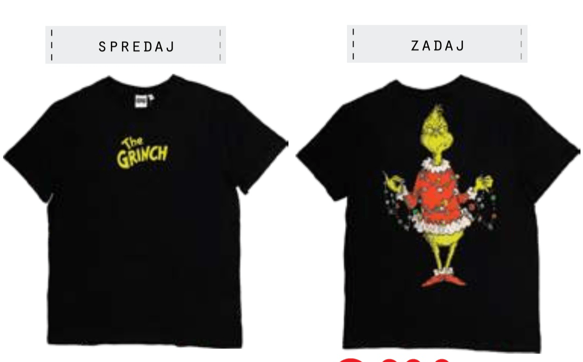 The Grinch Moška majica - Akcija v trgovini E.Leclerc