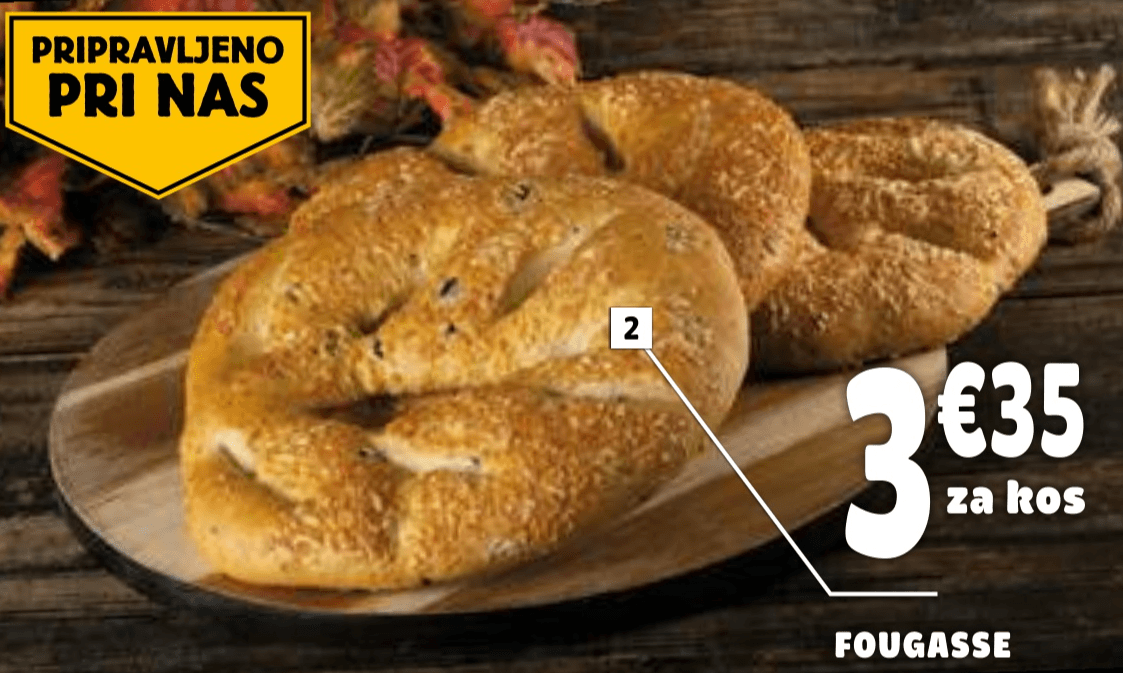 Fougasse - Akcija v trgovini E.Leclerc
