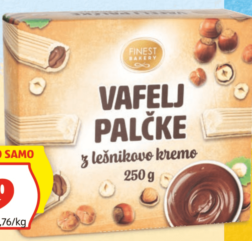Finest Bakery Vafelj palčke 250 g - Akcija v trgovini Hofer