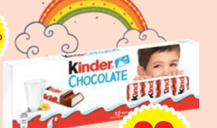 Čokolada Kinder 150 g - Akcija v trgovini E.Leclerc
