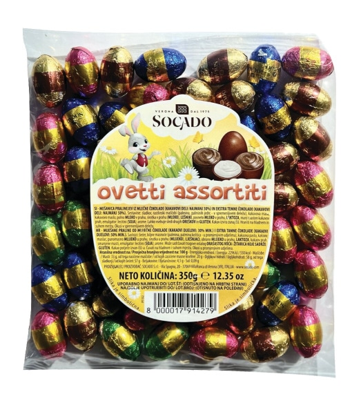 Velikonočna čokoladna jajčka 400g Socado - Akcija u trgovini Tuš