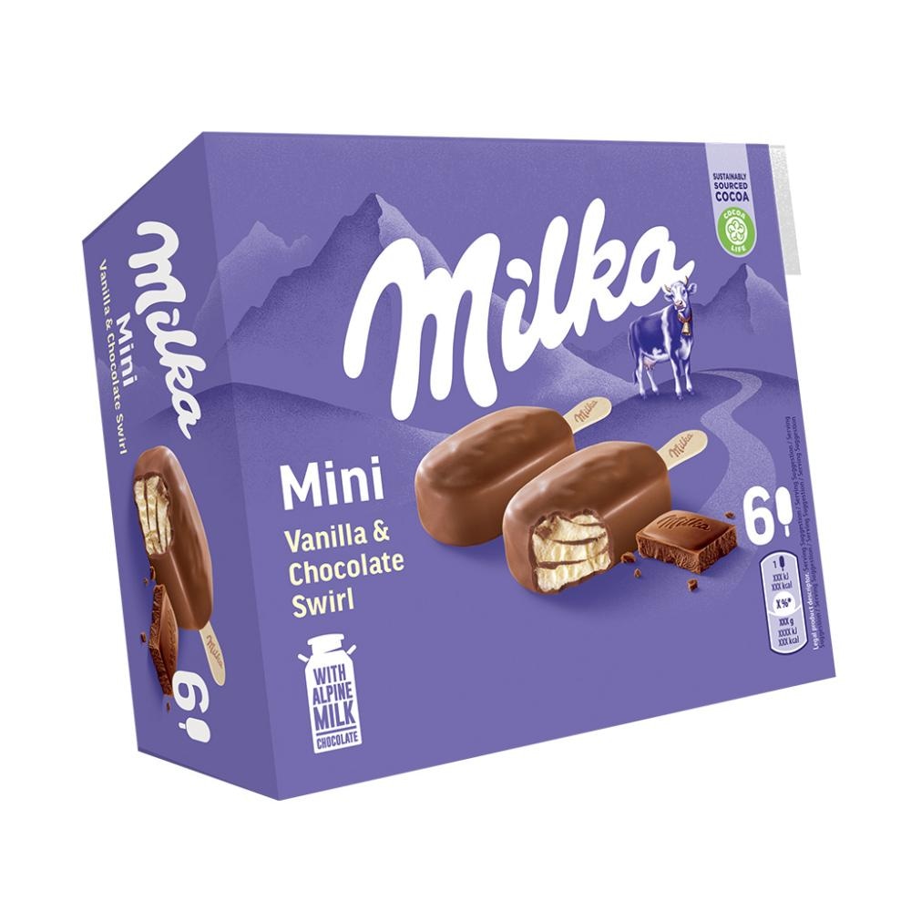 Sladoled Milka 6 x 50 ml ali 3 x 90 ml - Akcija v trgovini Spar