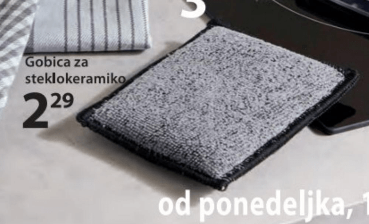 Gobica za steklokeramiko - Akcija v trgovini NKD