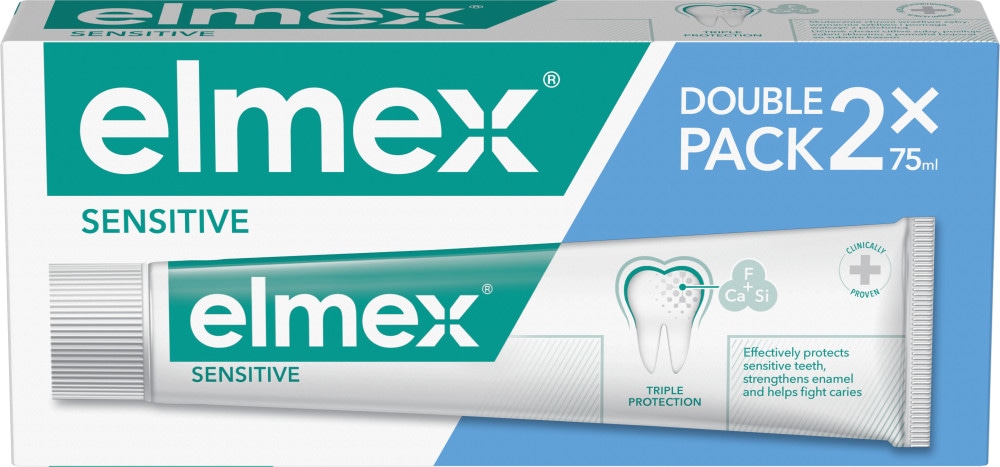 Zobna pasta Elmex Double Pack 2x 75 ml - Akcija v trgovini E.Leclerc