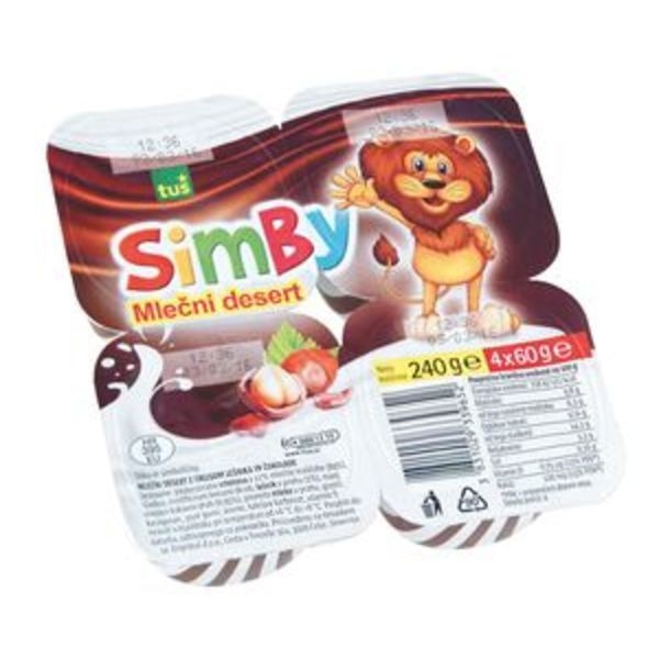 Mlečni desert Simby 4 x 125 g - Akcija v trgovini Tuš