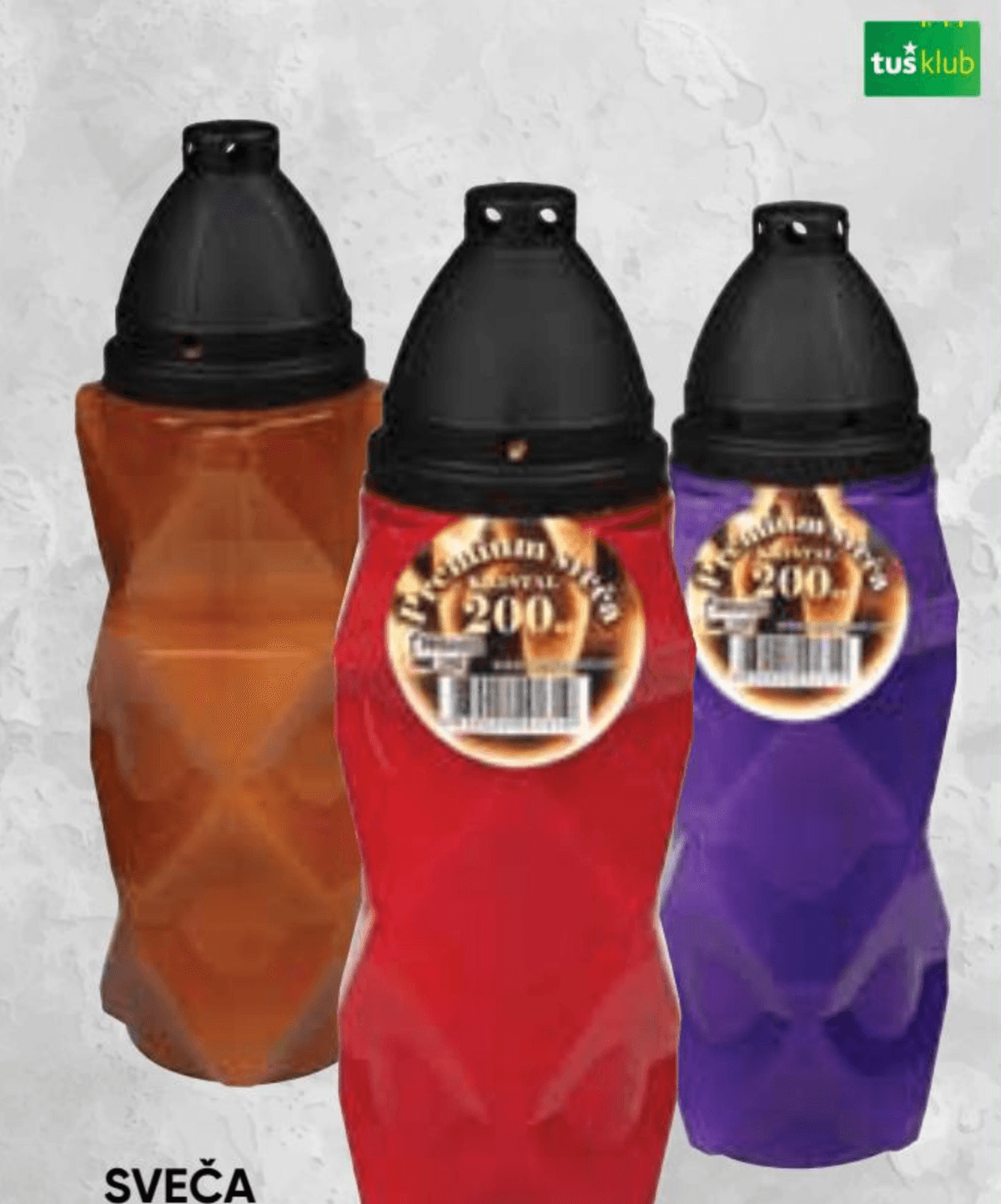 Sveča Kristal - Akcija v trgovini Tuš