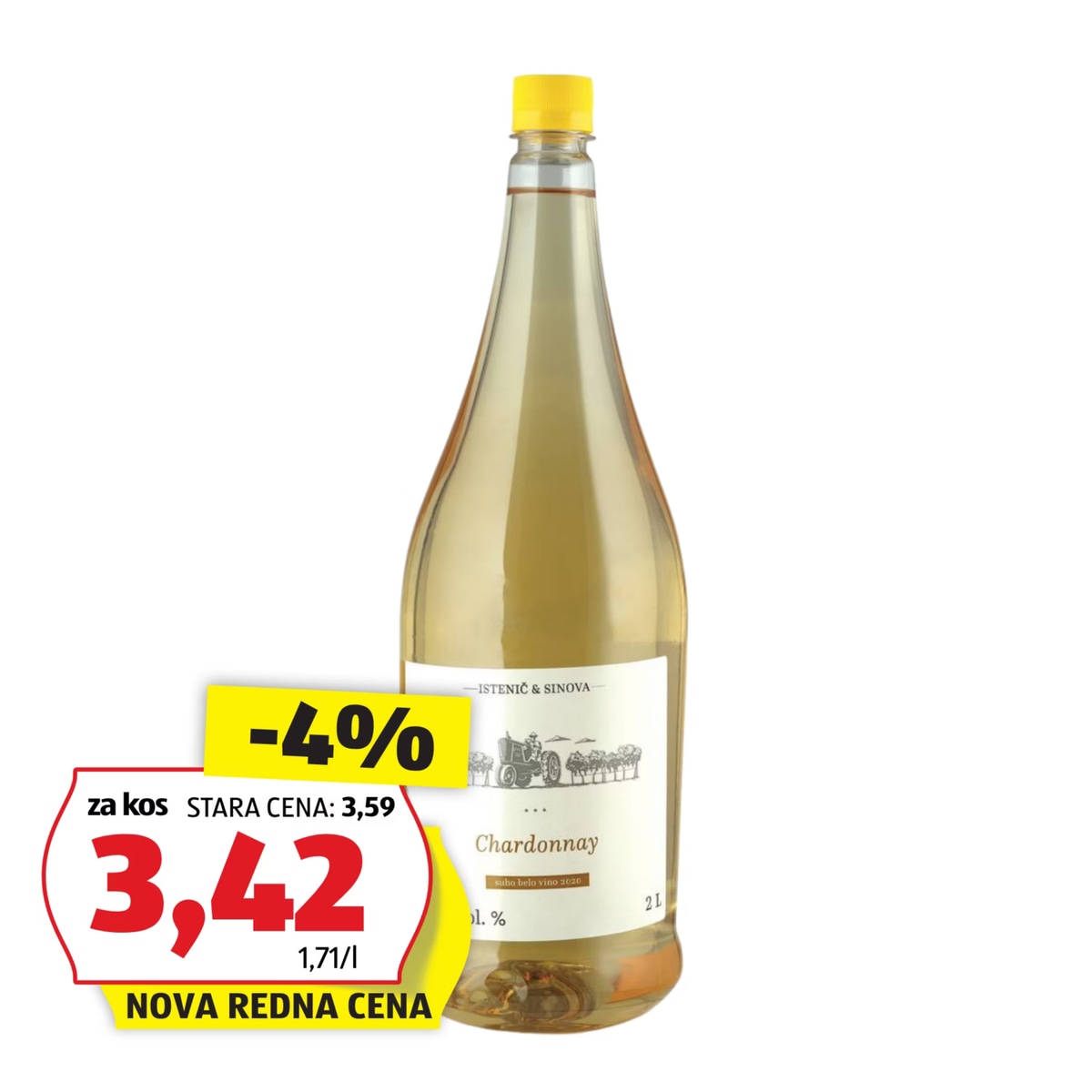 Istenic & Sinova Sortno vino 2 L - Akcija v trgovini Hofer