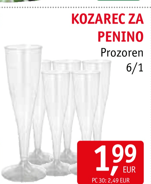 Kozarec za penino 6/1 - Akcija v trgovini Jager