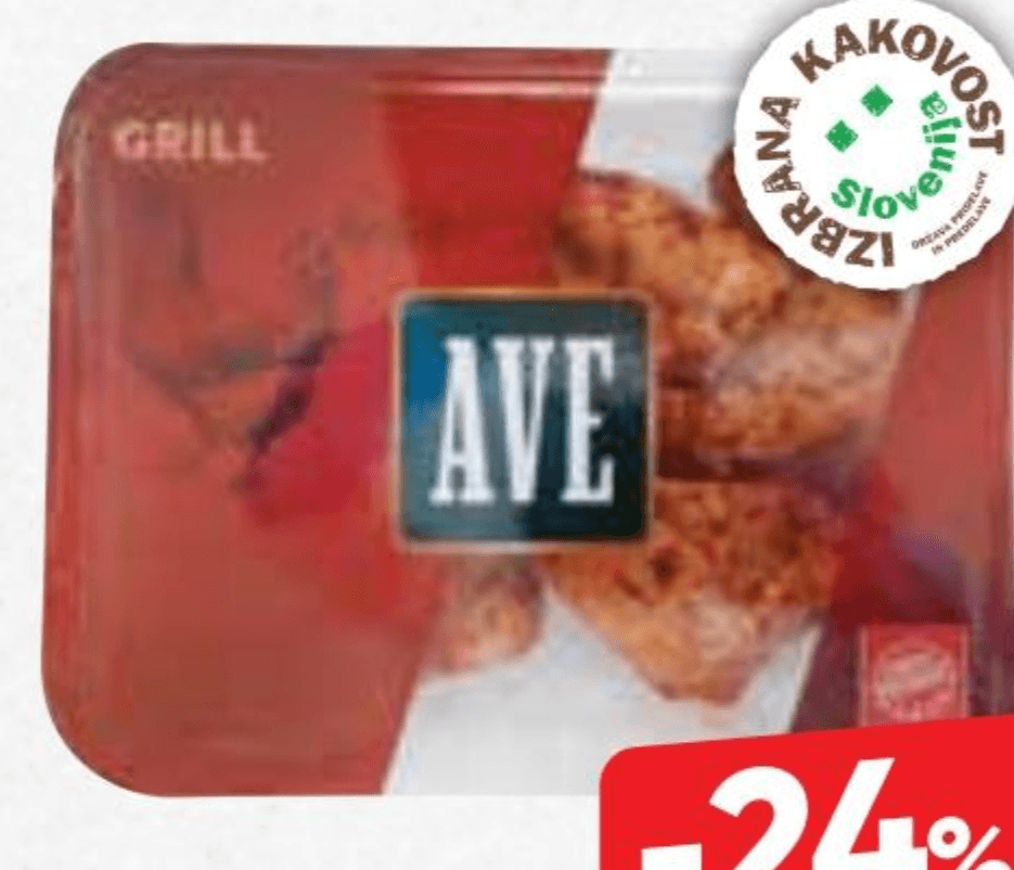 Piščančje perutničke Ave 500 g - Akcija v trgovini Tuš