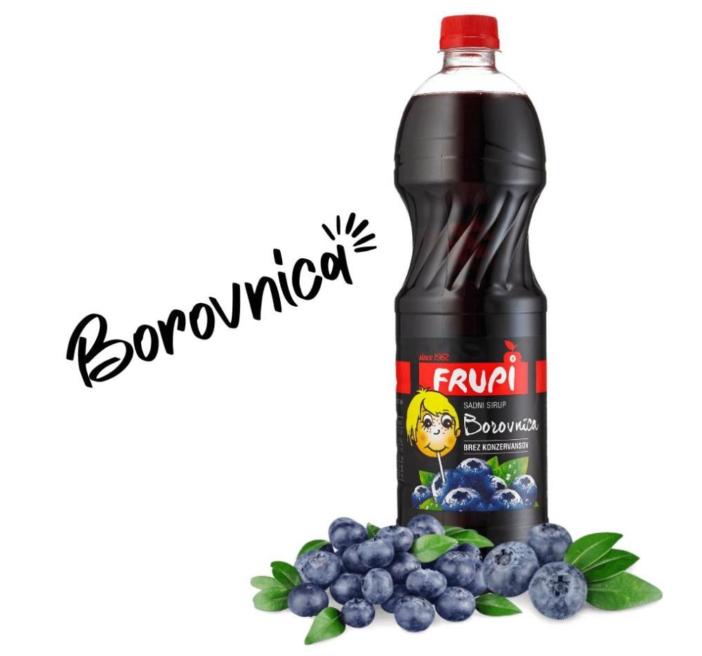 FRUPI Sadni sirup Borovnica 1l - Akcija v trgovini E.Leclerc