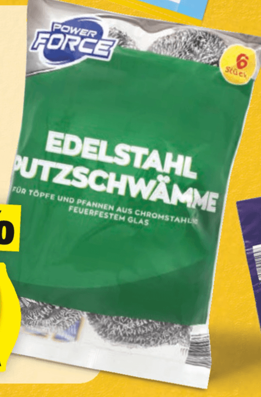 Žične gobice 6 kosov POWER FORCE - Akcija v trgovini Hofer
