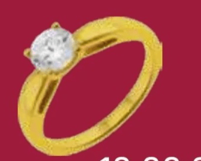 Prstan s cirkonijevim oksidom - Akcija v trgovini E.Leclerc