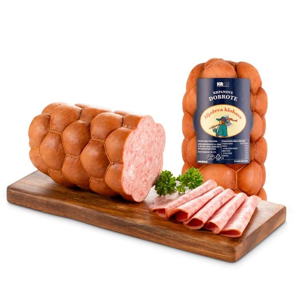 Aljaževa klobasa Krpanove dobrote Kras 100 g - Akcija v trgovini Mercator