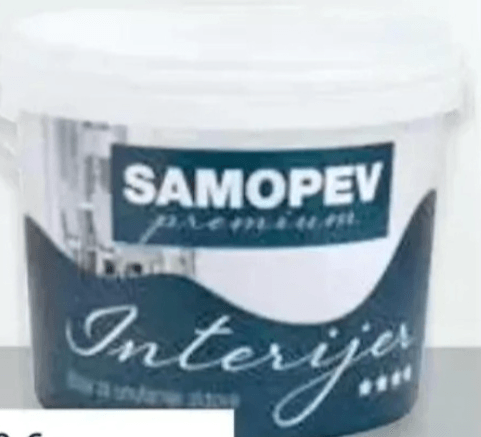 Notranja stenska barva SAMOPEV PREMIUM 2 l - Akcija v trgovini Pevex