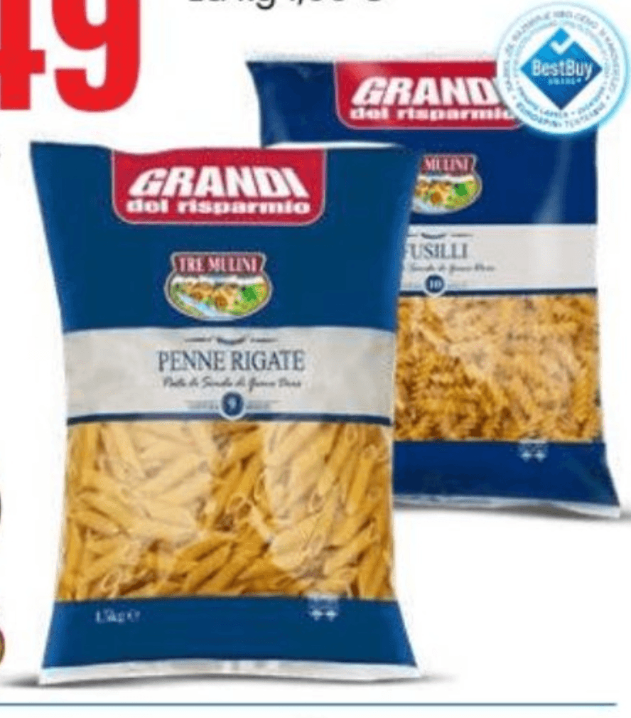 Svedrci/Peresniki Grandi 1.5 kg - Akcija v trgovini Eurospin