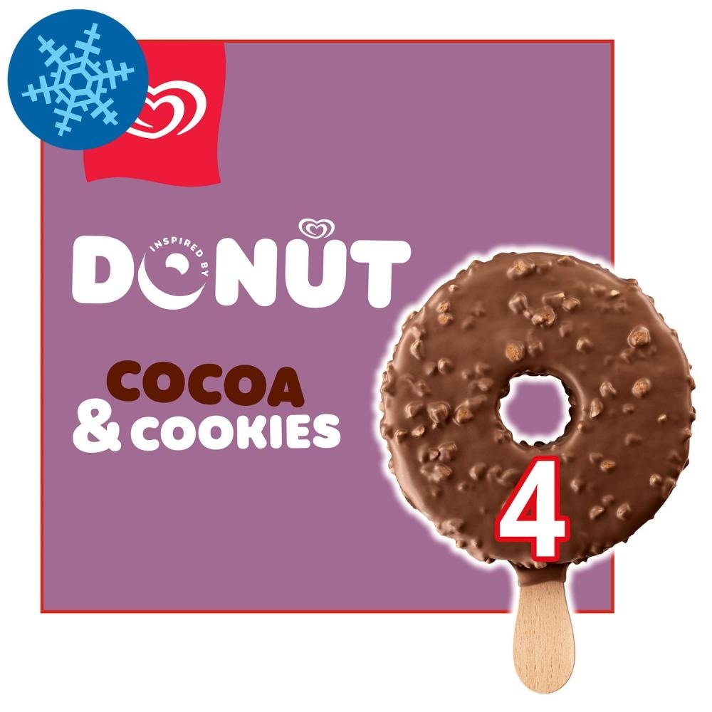 SLADOLED DONUT 4 x 62 ml - Akcija v trgovini Tuš