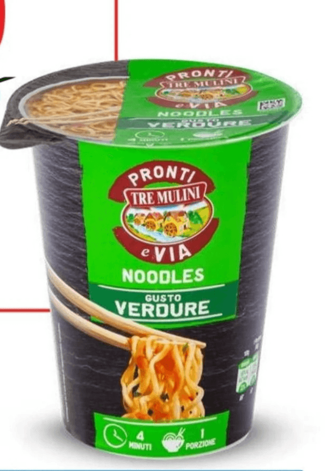 Pronti Tre Mulini Instant testenine, zelenjava 65 g - Akcija v trgovini Eurospin