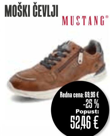 Moški čevlji Mustang - Akcija v trgovini Jager