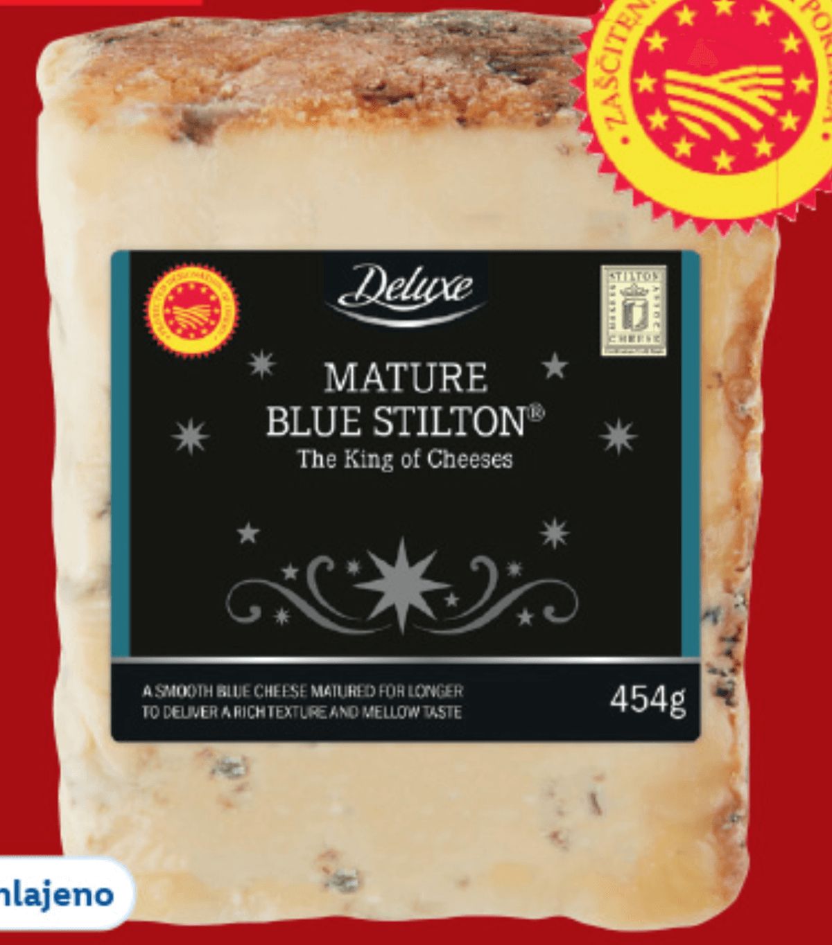Deluxe Zorjeni sir z modro plesnijo „Blue Stilton“ 454 g - Akcija v trgovini Lidl
