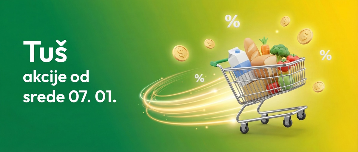 Nove cene v Tušu: Poglejte top ponudbo, ki velja od 07.01.