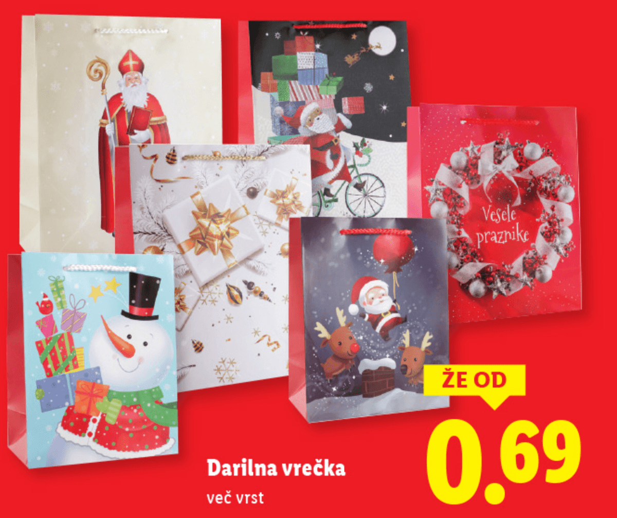 Darilna vrečka - Akcija v trgovini Lidl