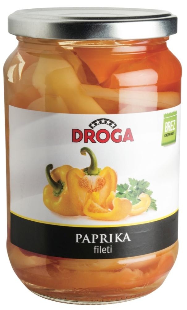 Fileti paprike Droga 620 g - Akcija v trgovini E.Leclerc