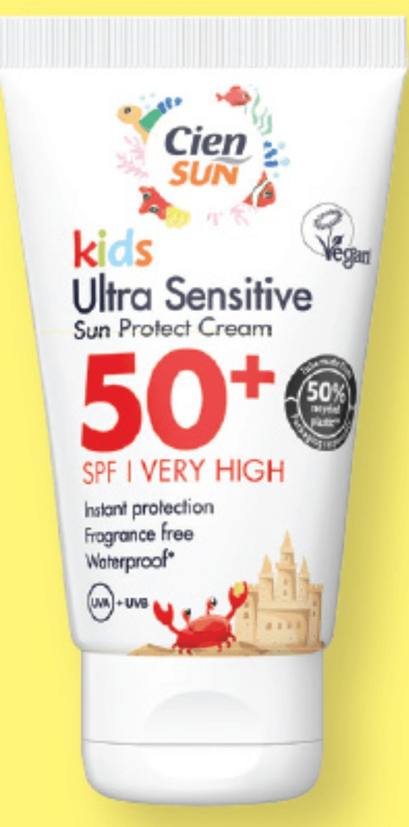 CIEN SUN Otroška krema za sončenje ZF 50+ 75 ml - Akcija v trgovini Lidl