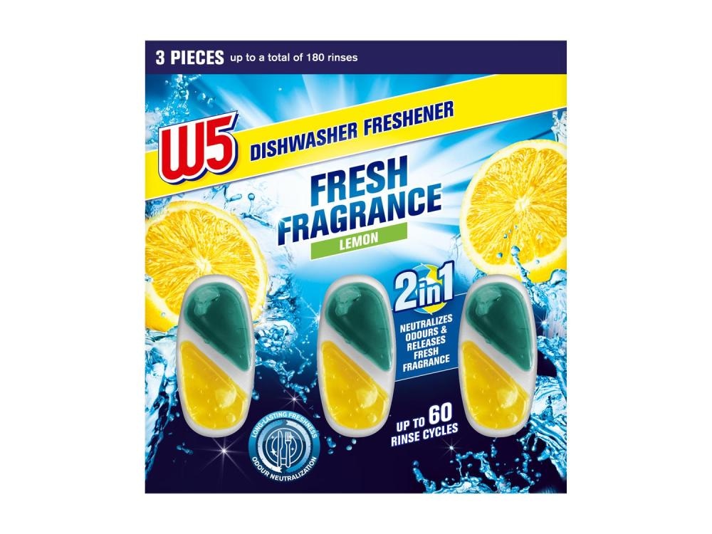W5 Dishwasher Freshener Fresh Fragrance 3 pieces - Akcija v trgovini Lidl