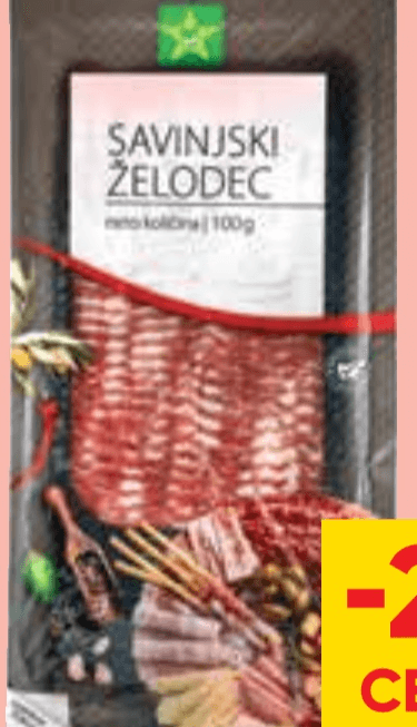 Narezek Savinjski želodec 100 g Tuš - Akcija v trgovini Tuš