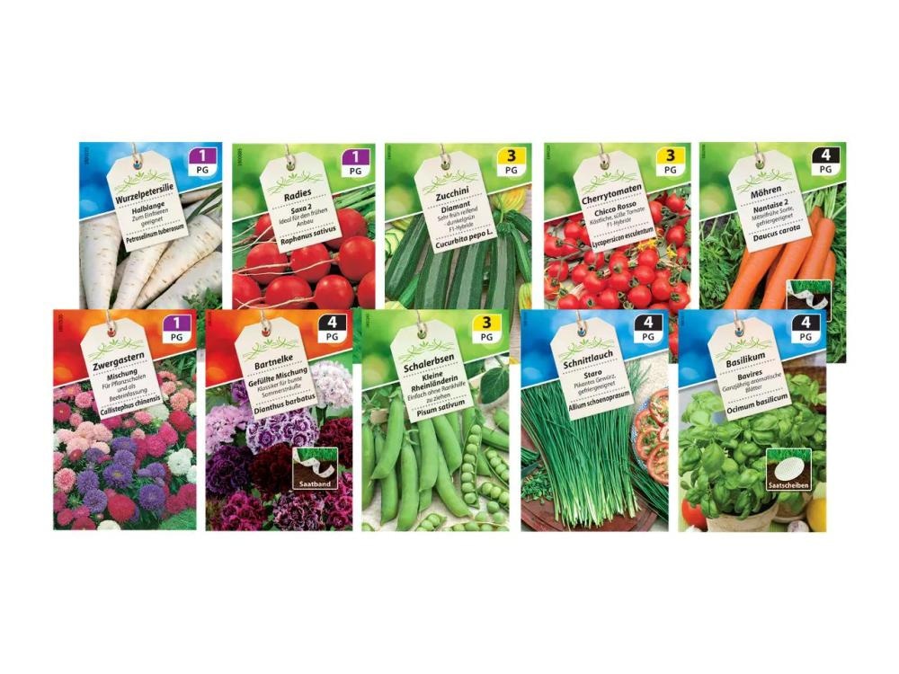 Semena za zelenjavo in rože - Akcija v trgovini Lidl