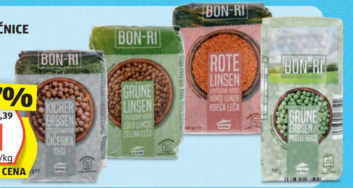 Bon-Ri Sušene stročnice 500 g - Akcija v trgovini Hofer