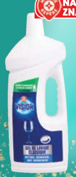 Gel za strojno pomivanje posode Visior 1,5 l - Akcija v trgovini E.Leclerc