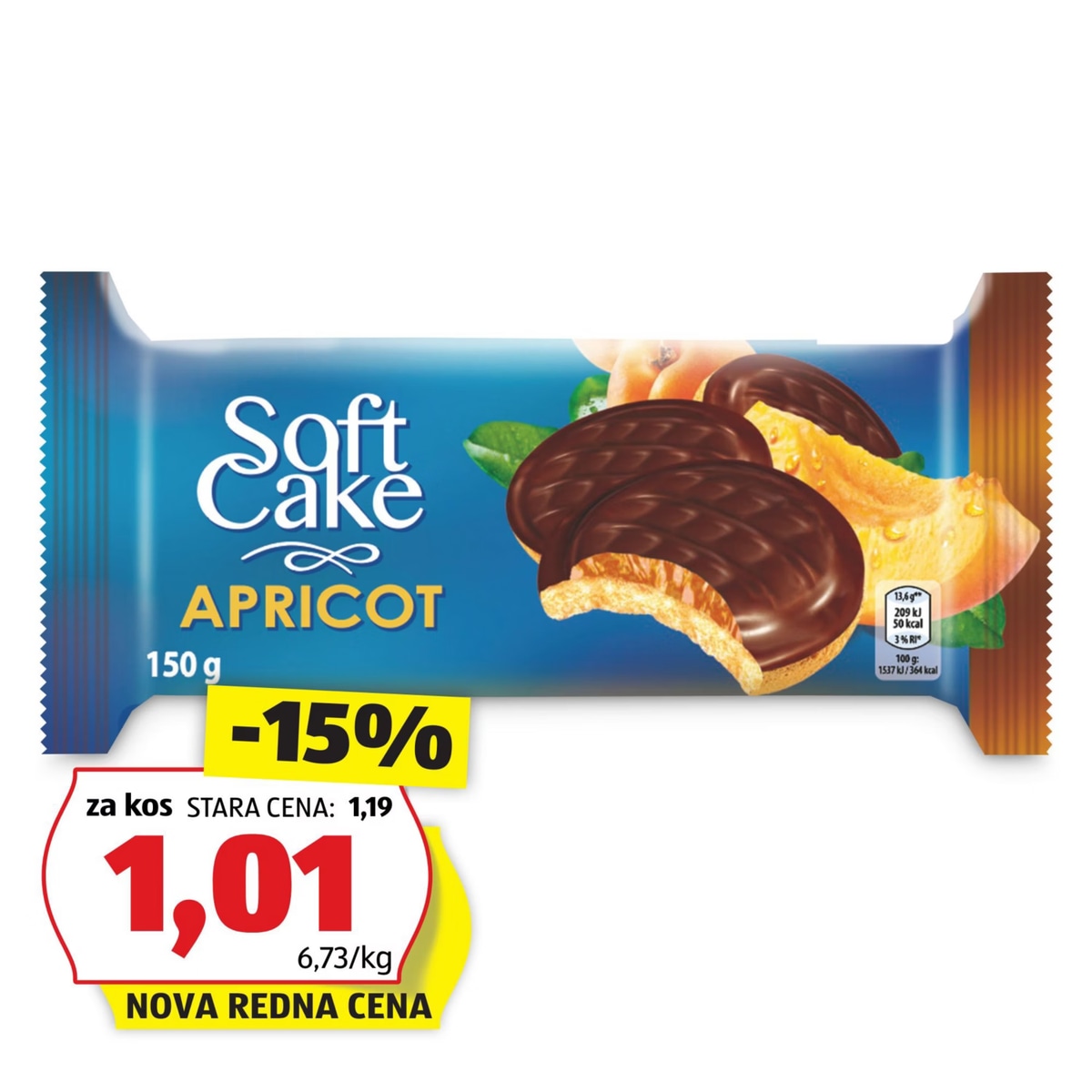 Finest Bakery Soft Cake Mix Apricot 150 g - Akcija v trgovini Hofer