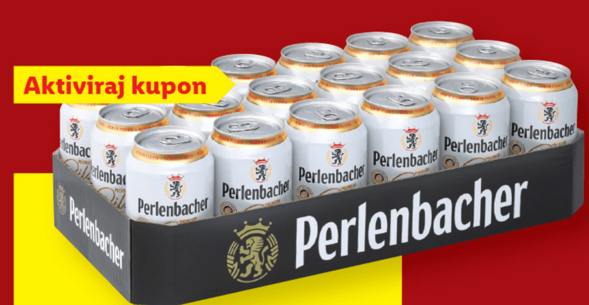 Perlenbacher Pivo Pils 0,33 l - ob nakupu 18 kosov - Akcija u trgovini Lidl