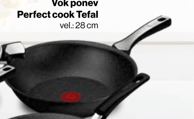 Vok ponev Perfect cook Tefal 28 cm - Akcija v trgovini Mercator