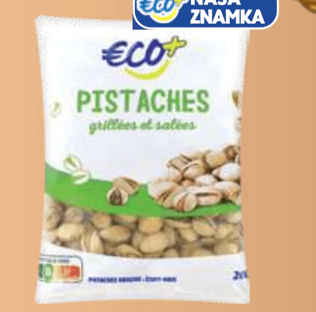 Pražene soljene pistacije Eco 200 g - Akcija v trgovini E.Leclerc
