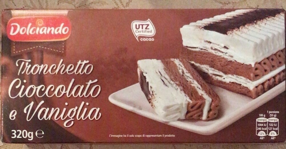 Dolciando Tronchetto vanilija in čokolada 320 g Akcija v trgovini Eurospin