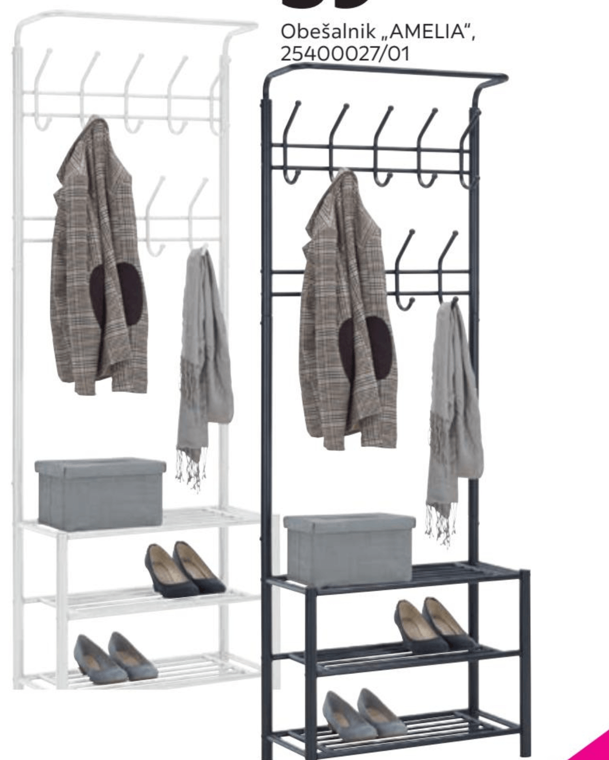Obešalnik „AMELIA" - Akcija v trgovini Mömax