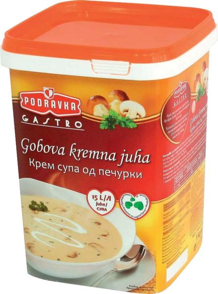 Gobova kremna juha Podravka 1 kg - Akcija v trgovini Jager