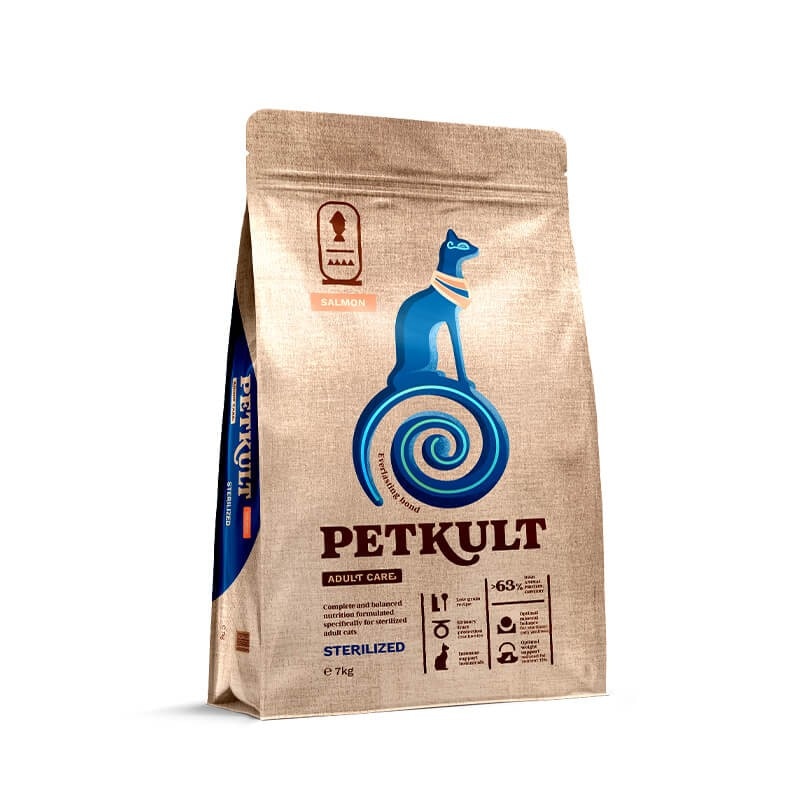 Petkult suha hrana za mačke Sterilized Salmon - Akcija v trgovini Mr. Pet