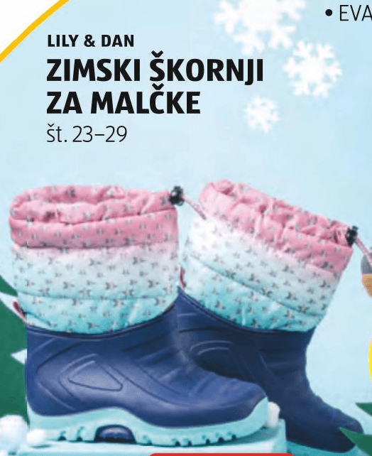 Zimski škornji za malčke LILY & DAN - Akcija v trgovini Hofer