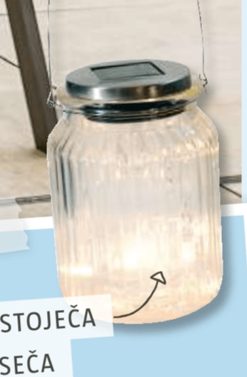 Solarna LED svetilka - Akcija v trgovini Bauhaus