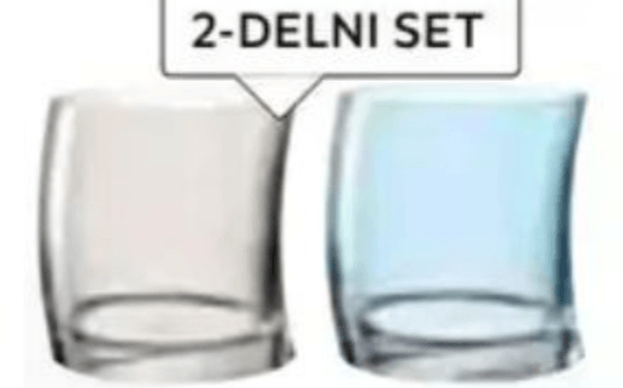 Set kozarcev „SWING" 2/1, 355 ml LEONARDO - Akcija v trgovini Lesnina
